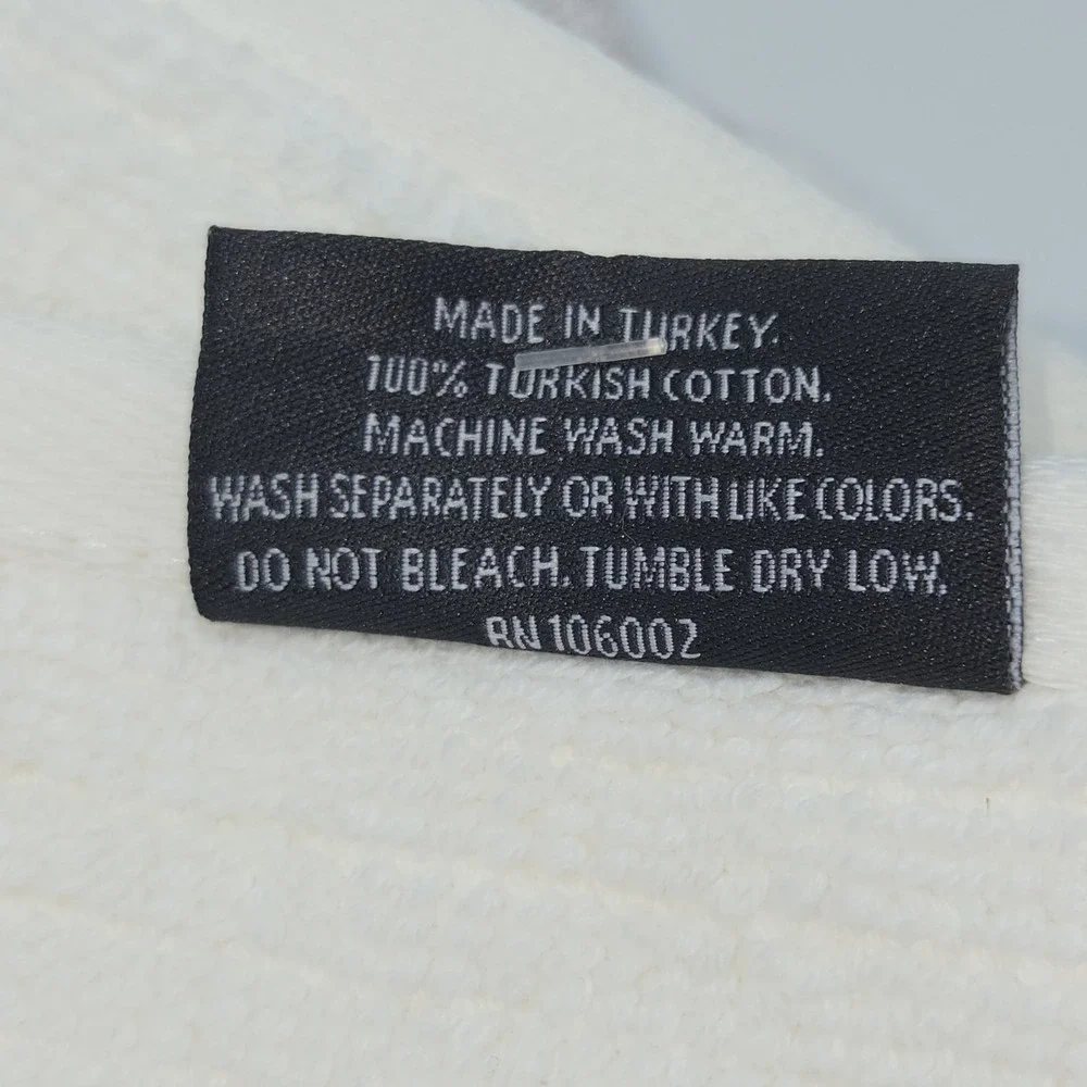 Hotel Balfour 4pc Cream And Taupe Turkish Cotton Towel Set 2 Bath 2 Hand Japandi